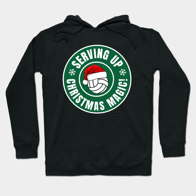 Volleyball Christmas Hoodie by footballomatic